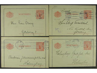 Sweden. Postal stationery, letter card Facit kB13 , Letter card 10 öre with edges and …