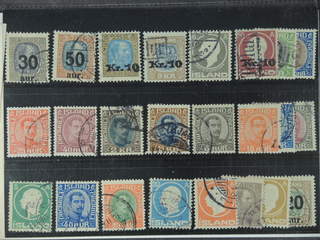 Iceland. Used 1902–38. All different, e.g. F 101-103, 107v, 111, 122v, 137, 154, 156, …