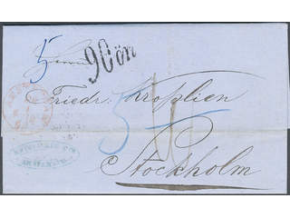 Sweden. Lösenförsändelser. Postage due mark 90 ÖRE on letter sent from AMSTERDAM 28.1.62 …