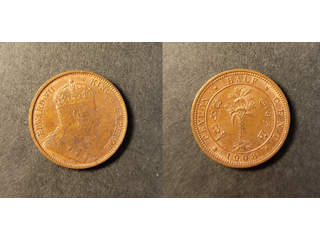 Ceylon Edward VII (1902-1910) 1/2 cent 1908, UNC