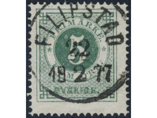 Sweden, Sverige, Sverige, Sverige. Facit 19d used, 5 öre blue-green. Superb cancellation …