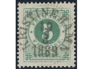 Sweden, Sverige, Sverige, Sverige. Facit 43c used, 5 öre deep green. EXCELLENT …