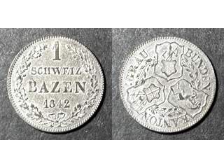 Schweiz - Graubunden 1 batzen 1842, AU/UNC