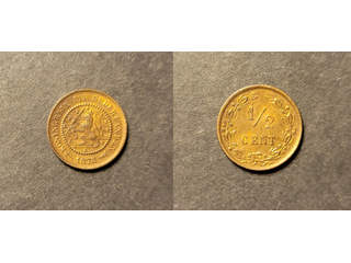 Nederländerna Willem II (1840-1890) 1/2 cent 1878, UNC