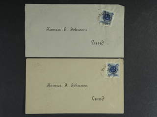 Sweden. Facit 50 cover , 10/12 öre on five domestic covers cancelled BJERSJÖLAGÅRD and …
