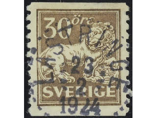 Sweden. Facit 148A used , 30 öre brown. EXCELLENT cancellation LÄSTRINGE 23.2.1924. A …