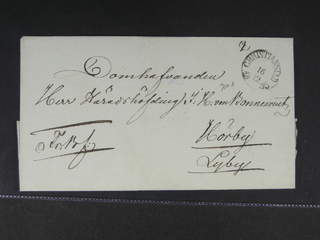 Sweden. L county. CHRISTIANSTAD 16.12.1835, arc postmark. Type 3 on beautiful cover sent …