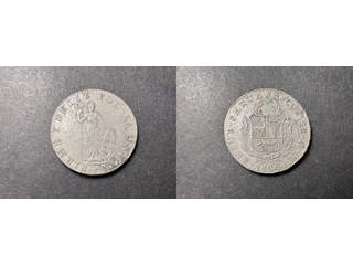 Peru 8 reales 1826 Cuzco, VF-XF repor