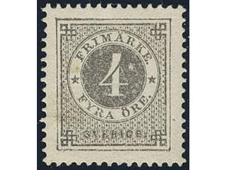 Sweden. Facit 29 ★, 4 öre grey. SEK 2000