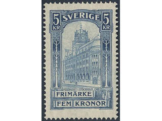 Sweden. Facit 65 ★, 1903 General Post Office 5 Kr blue (1). Superb quality. SEK 1900