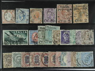 Italy. Used 1861-1945. All different, e.g. Mi 5, 15 I, 22, 57, 63, 65, 713. Mostly good …