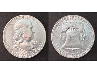 USA ½ dollar 1949 S, AU/UNC