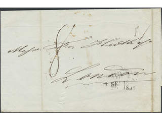Sweden. Foreign-related cover. Great Britain. Cover dated "Stockholm 16th Sept 1847", …