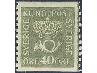 Sweden. Facit 159 ★★, 40 öre olive-green, type II. Very fine–superb. SEK 900+