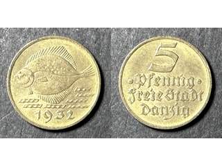 Danzig 5 pfennig 1932, AU