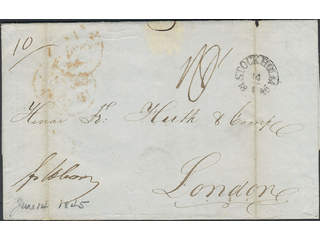 Sweden. Foreign-related cover. Great Britain. Partly prepaid letter sent from STOCKHOLM …