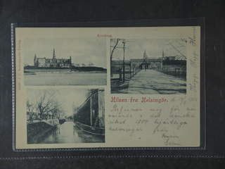 Denmark. Postcard Facit 57 , Multi picture card. Helsingør, "Hilsen fra", used card sent …