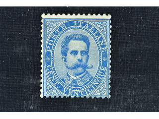 Italy. Michel 40 ★, 1879 King Umberto I 25 c blue. EUR 600