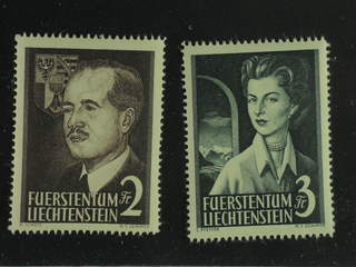 Liechtenstein. Michel 332–33 ★★ , 1955 High values SET (2). EUR 260
