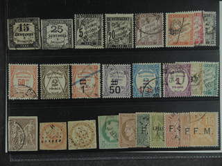 France. Used 1863–1931. Back of the book material, all different, e.g. Mi Postage Due 3, …