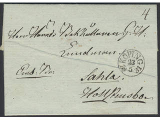 Sweden. U county. KÖPING 23.5.1831, arc postmark. Type 1 on cover sent to Sala. …
