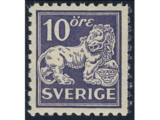 Sweden, Sverige, Sverige, Sverige. Facit 146Cb ★★, 10 öre ultramarine-violet type II …