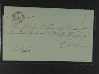 Sweden. M county. LANDSKRONA 4.12.1831, arc postmark. Type 1 on cover sent to …