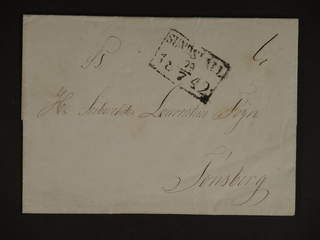 Sweden. Foreign-related cover. Norway. Cover sent from SUNDSVALL 29.7.1842 (type 1, P: …