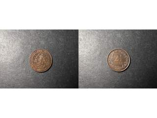Nederländerna Willem II (1840-1890) 2½ cent 1880, AU