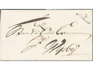 Sweden. A county. STOCKHOLM, ribbon postmark. Type 3 on cover sent to Visby. …