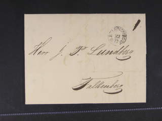 Sweden. M county. HELSINGBORG 22.12.1833, arc postmark. Type 1 on letter sent to …