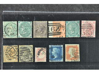 Britain. Used 1847–1873. All different, e.g. Mi 15b, 22a, 24-25, 27-28, 38-39. Mostly …