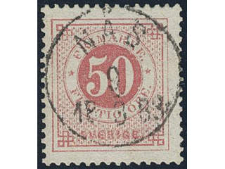 Sweden, Sverige, Sverige, Sverige. Facit 36e used, 50 öre rose. EXCELLENT cancellation …