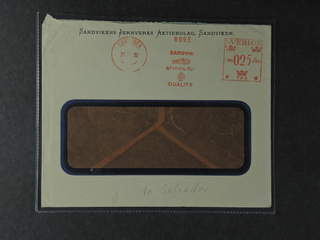 Sverige. SpecialstämpelMeter stamp 25 öre on window envelope sent from SANDVIKEN …