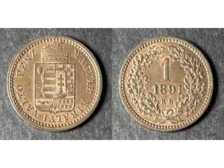 Ungern Franz Joseph I (1848-1916) 1 krajczar 1891, UNC