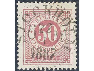 Sweden. Facit 48c used , 50 öre violet-carmine. EXCELLENT cancellation STOCKHOLM Ö M …