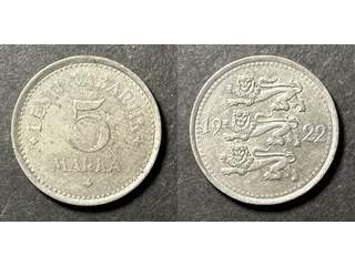 Estland 5 marka 1922, AU