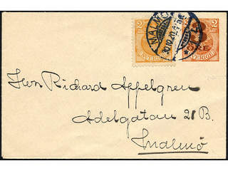 Sweden. Postal stationery, Stamped envelope, Facit Fk18A, 72, Stamped envelope 3/2 öre …