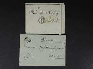 Sweden. W county. FAHLUN, arc postmark. Two covers of which one with type 5 and the …