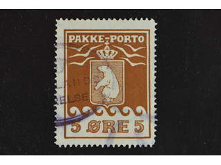 Denmark Greenland. Facit P6 II used , 5öre red-brown second print. Fair centering. Part …