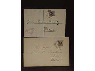 Sweden. Facit 29 cover , 4 öre on two printed matters sent from MÖNSTERÅS 15.5.1880 to …