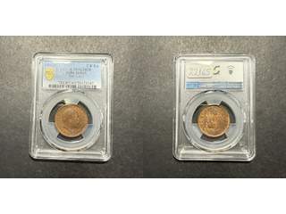Indien Edward VII (1902-1910) 1/4 anna 1903 (C), AU/UNC, PCGS MS63 BN