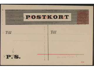 Sweden. Postal stationery, internal postal stationery Facit PS10 , Internal postal …