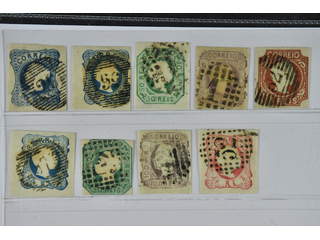 Portugal. Used 1853–1862. All different, e.g. Mi 2, 6, 7-10, 15-16. Mostly good quality. …