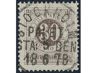 Sweden, Sverige, Sverige, Sverige. Facit 35d used, 30 öre dark brown. EXCELLENT …