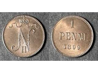 Finland Nicholas II (1894-1917) 1 penni 1899, 01