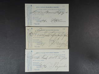 Sweden. Postal document. Blankett n:r 135, a (Februari 1894.), ten receipts for …