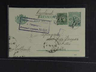 Sweden. Postal stationery, double postcard Facit bKd17, 79 , Origin part 5 öre with …