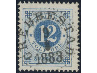 Sweden, Sverige, Sverige, Sverige. Facit 32e used, 12 öre dull greyish blue. EXCELLENT …