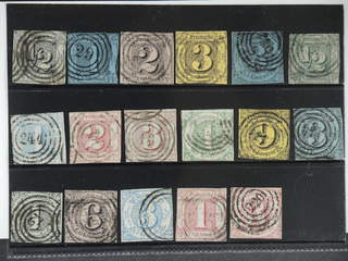 Germany Thurn und Taxis. Used 1852–1864. All different, e.g. Mi 3-8, 14-17. Mostly good …